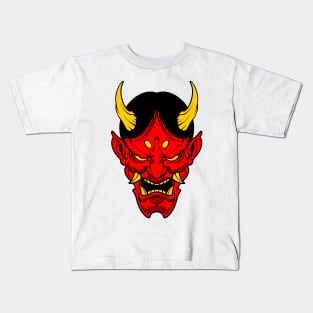 cool oni mask Kids T-Shirt